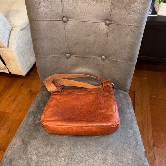 Fossil Corey Brown Leather Crossbody Handbag - Picture 3 of 7